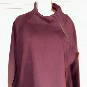 Athleta Maroon Zip-Up Jacket